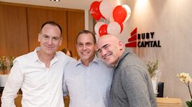 המייסדים- מימין: גרשון שפירא, אנדרו מסטל, אילן רובינשטיין, צילום: גיא יחיאלי